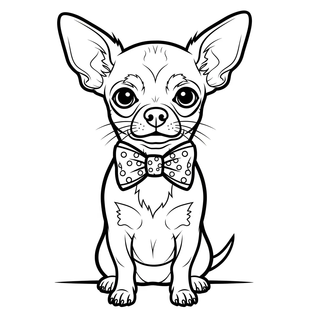Desenho de Chihuahua para colorir