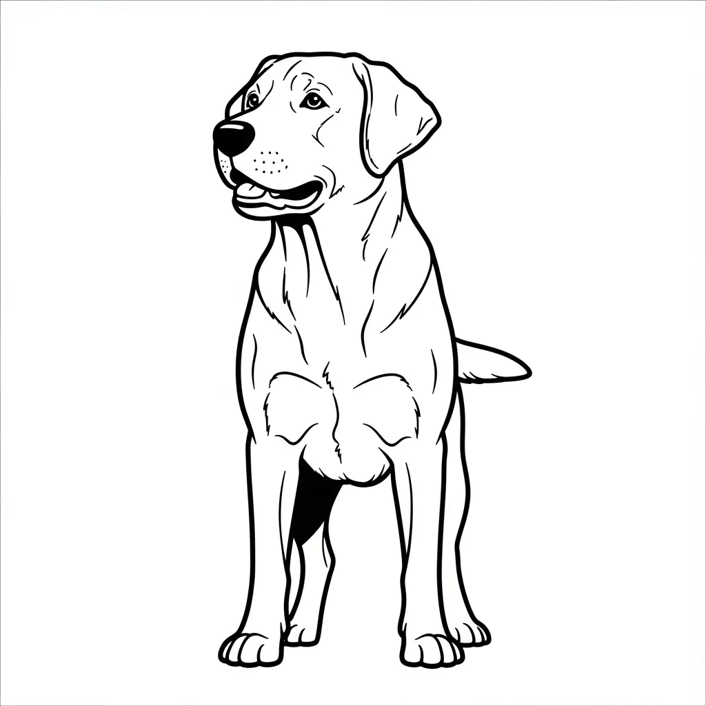 Desenho de Labrador para colorir