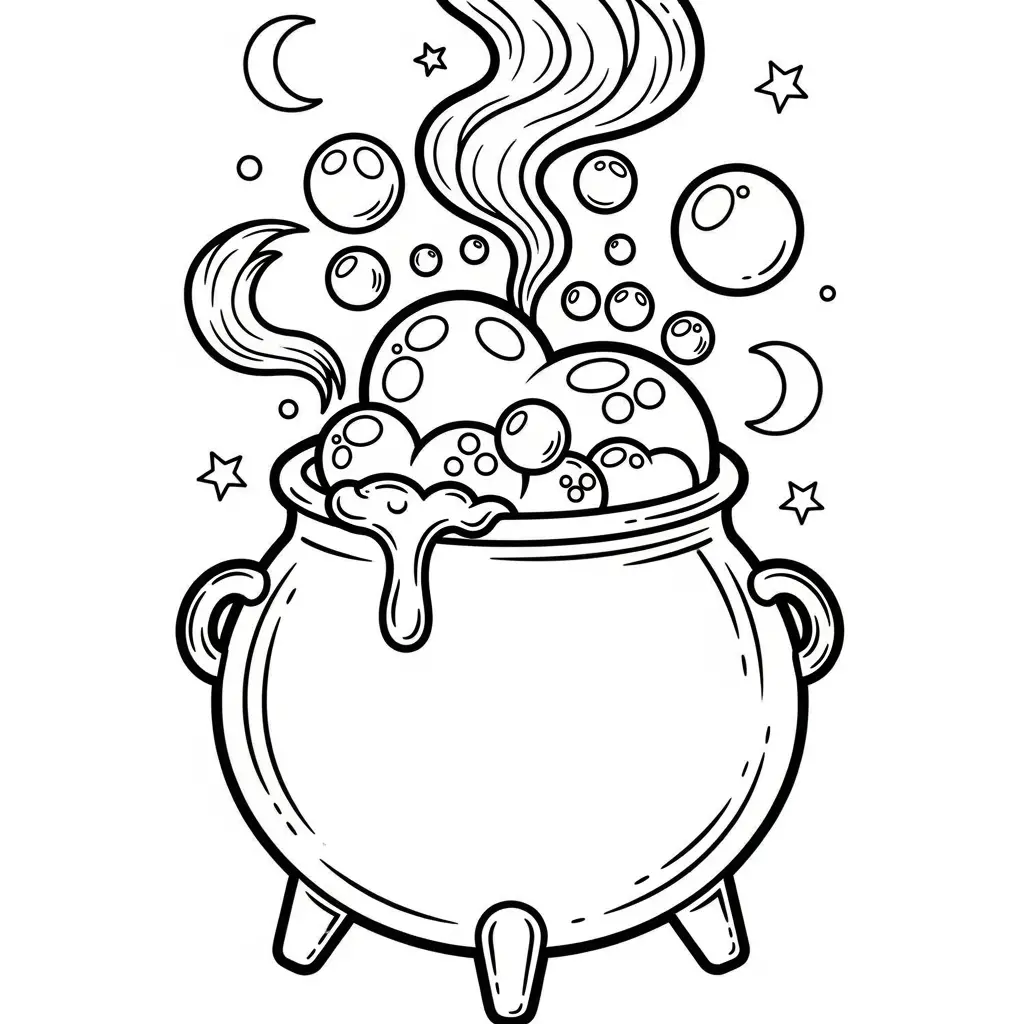 Desenho de Poção Mágica para colorir