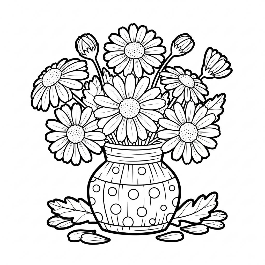 Flores para colorir