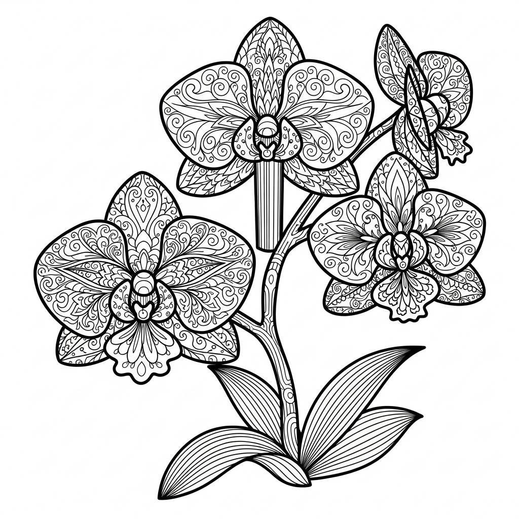 Flores para colorir
